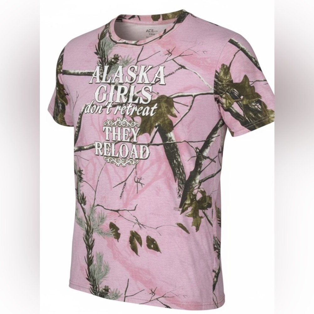 Realtree Pink Camouflage Graphic Tee woman’s 2X